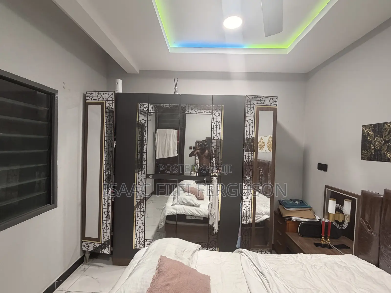 Complete Modern King Size Bed With Wardrobe and Drawers