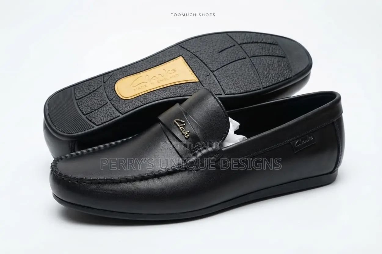 Men’s Black Classic Slip-on Loafers-Size 40,41,42,44,45