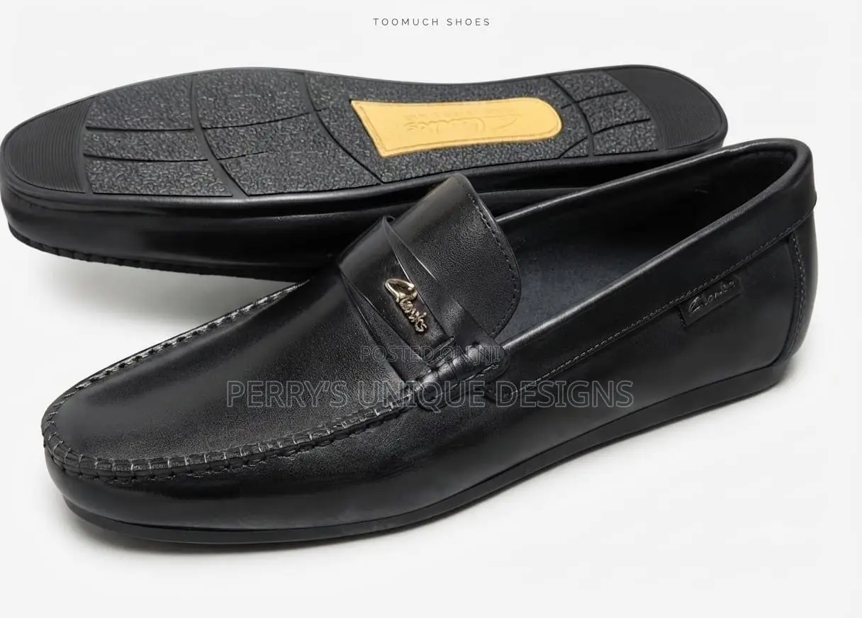 Men’s Black Classic Slip-on Loafers-Size 40,41,42,44,45