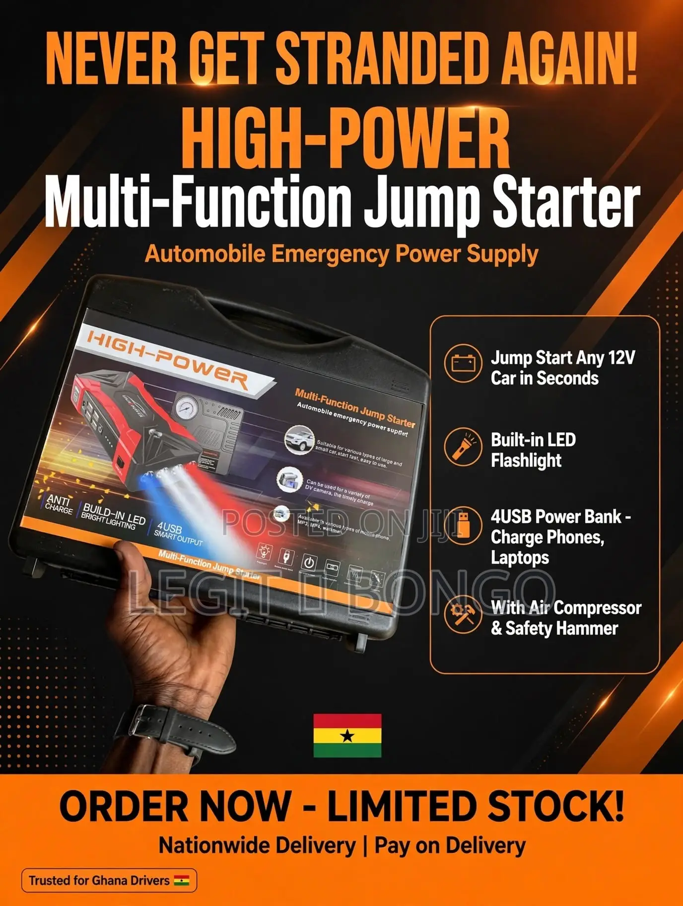 Jumper Starter + Tyre Pump