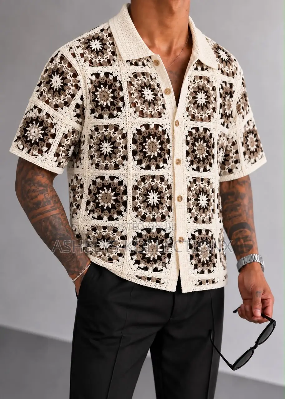 Quality Crochet Men’s Shirt
