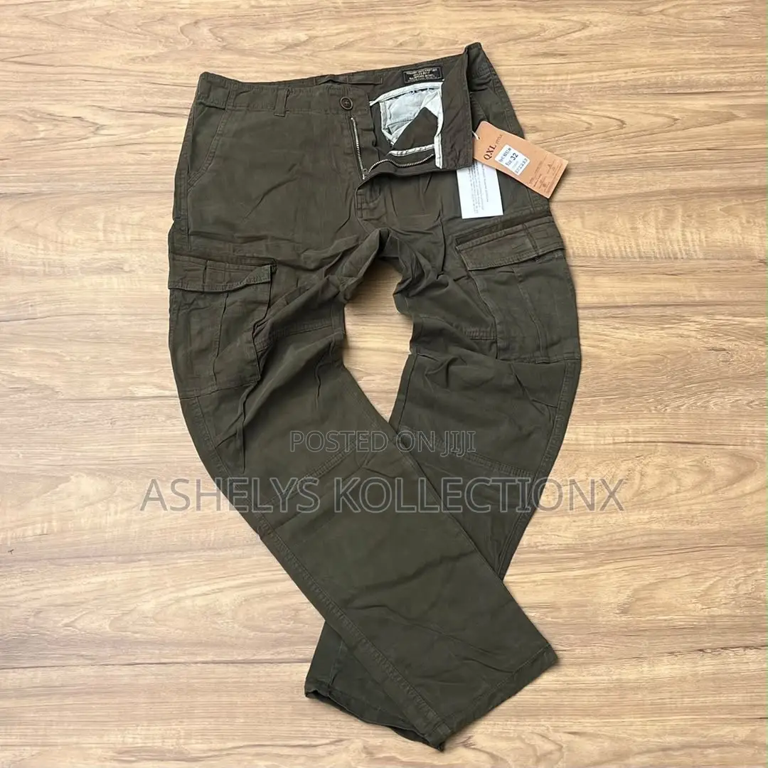 Quality Khaki Cargo Trousers