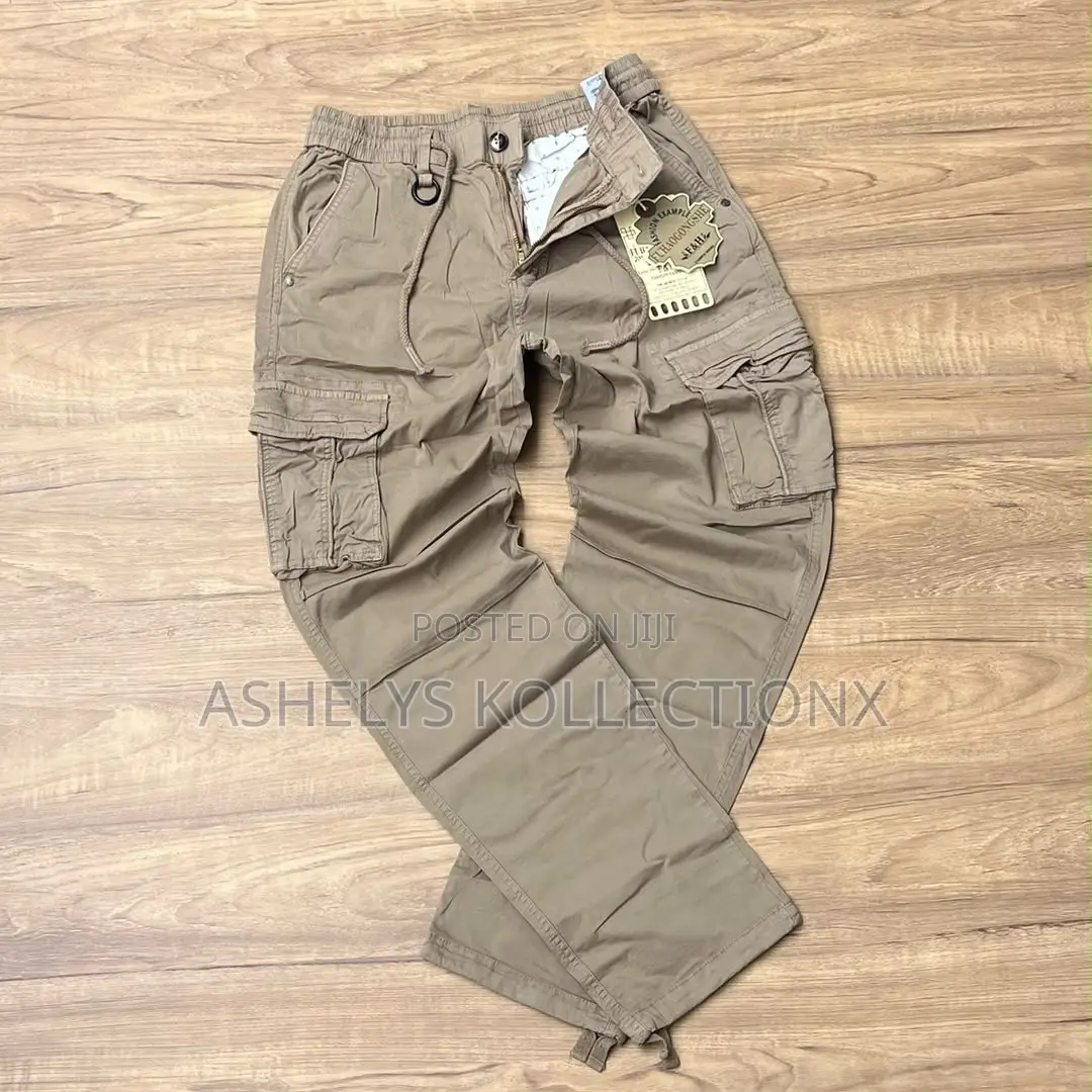 Quality Khaki Cargo Trousers