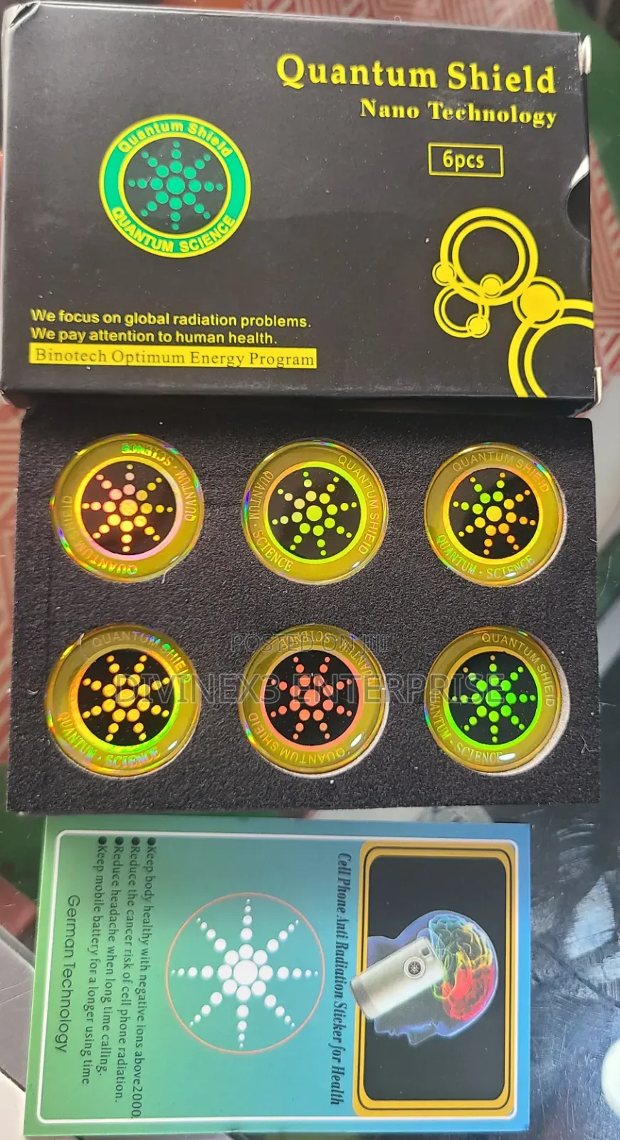 Quantum Shield EMF Protection Stickers