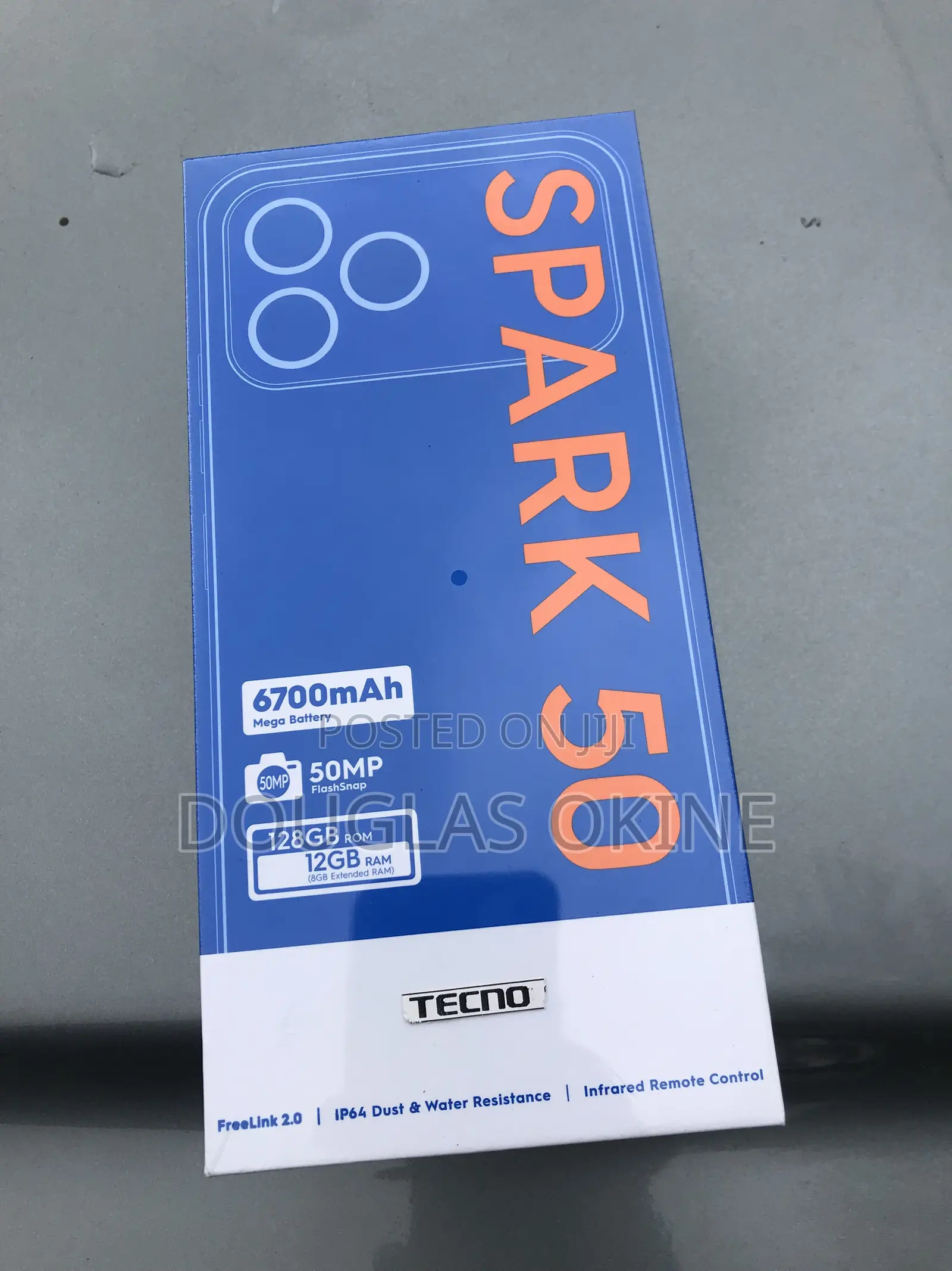 New Tecno Spark 50 128 GB Gray