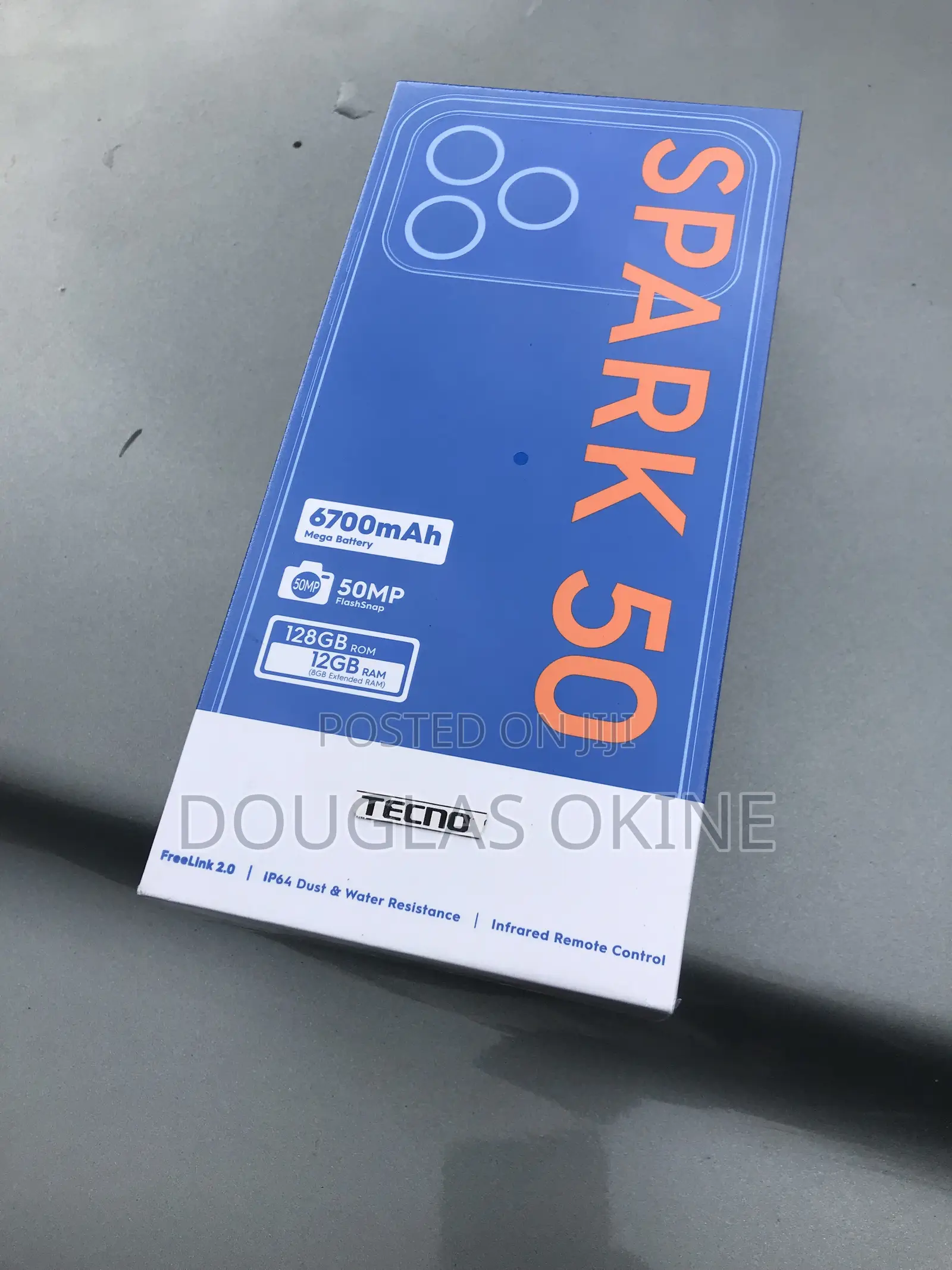 New Tecno Spark 50 128 GB Gray