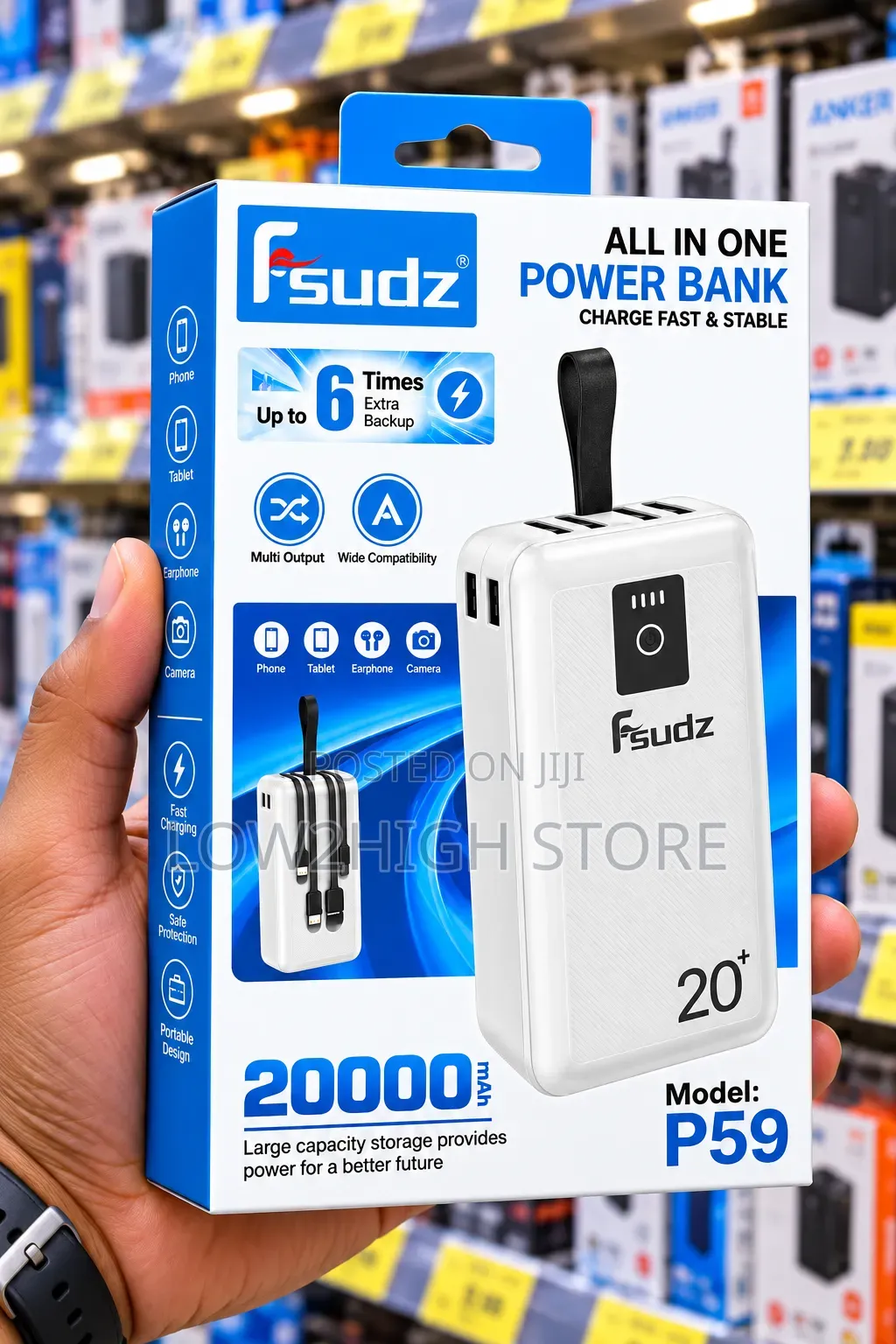 Fsudz P59 20,000mAh Power Bank