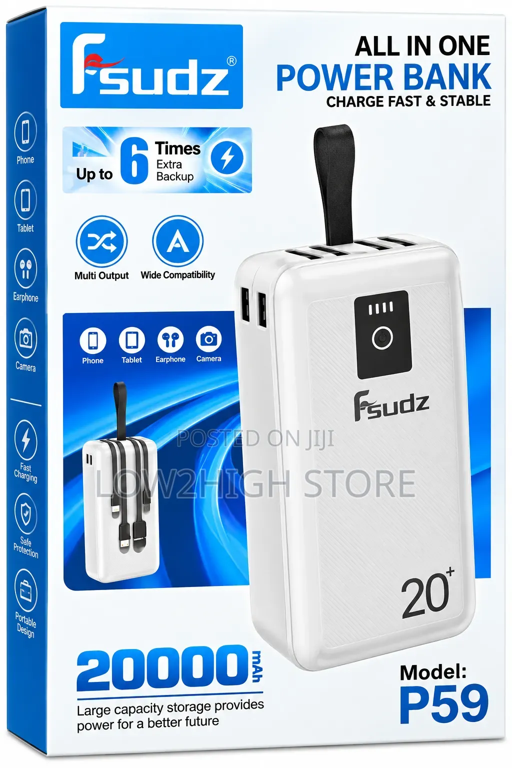 Fsudz P59 20,000mAh Power Bank