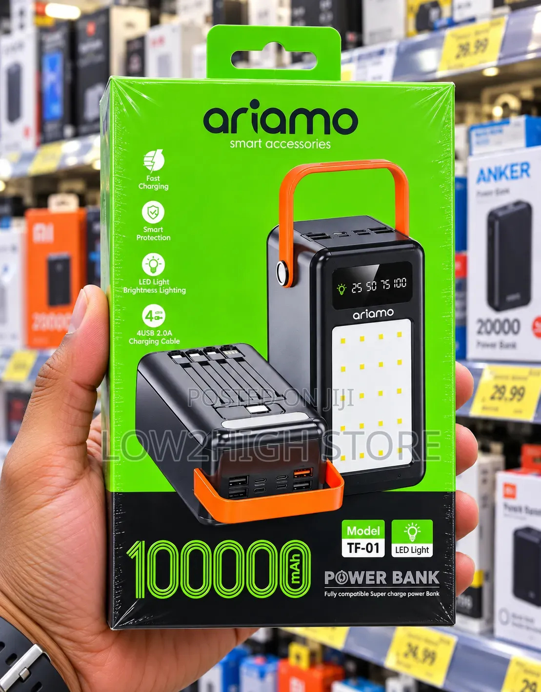 Ariamo TF-01 100,000mAh Heavy-Duty Power Bank