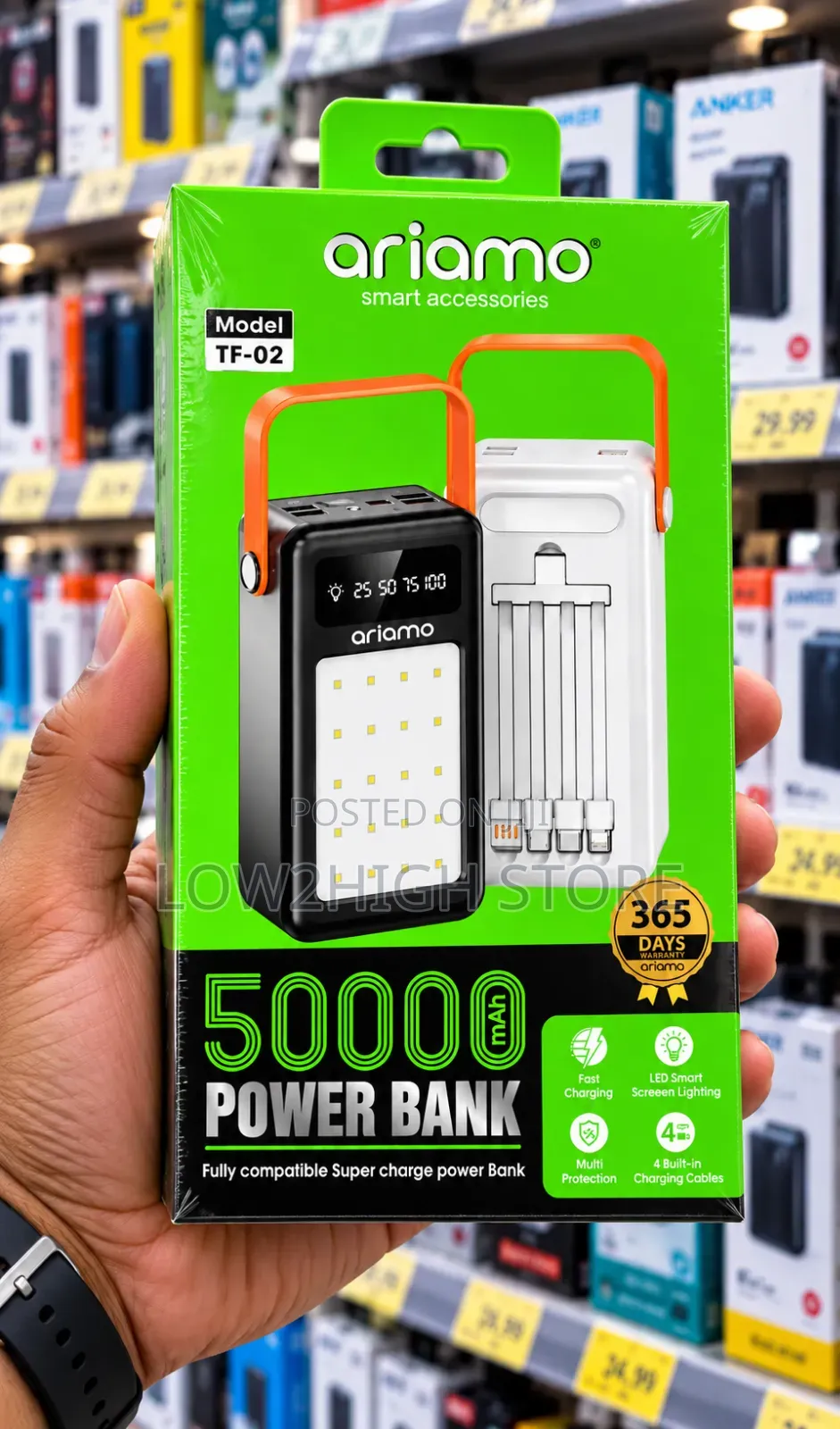 Ariamo TF-02 50,000mAh Power Bank