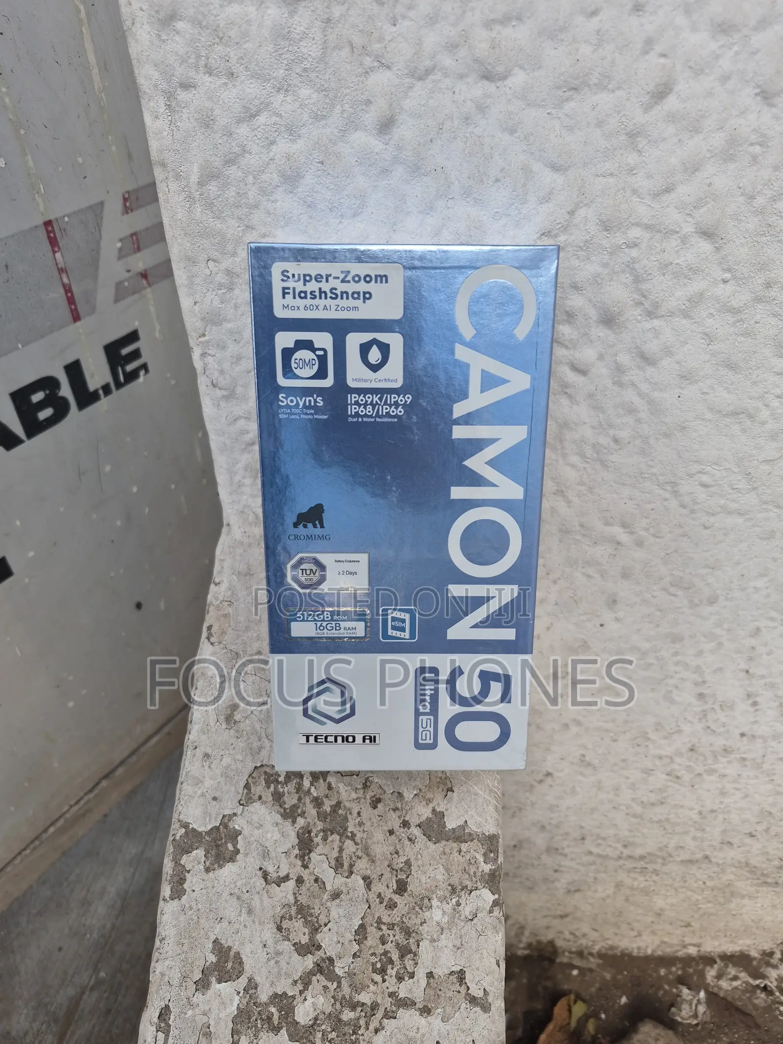 New Tecno Camon 50 Ultra 512 GB Black