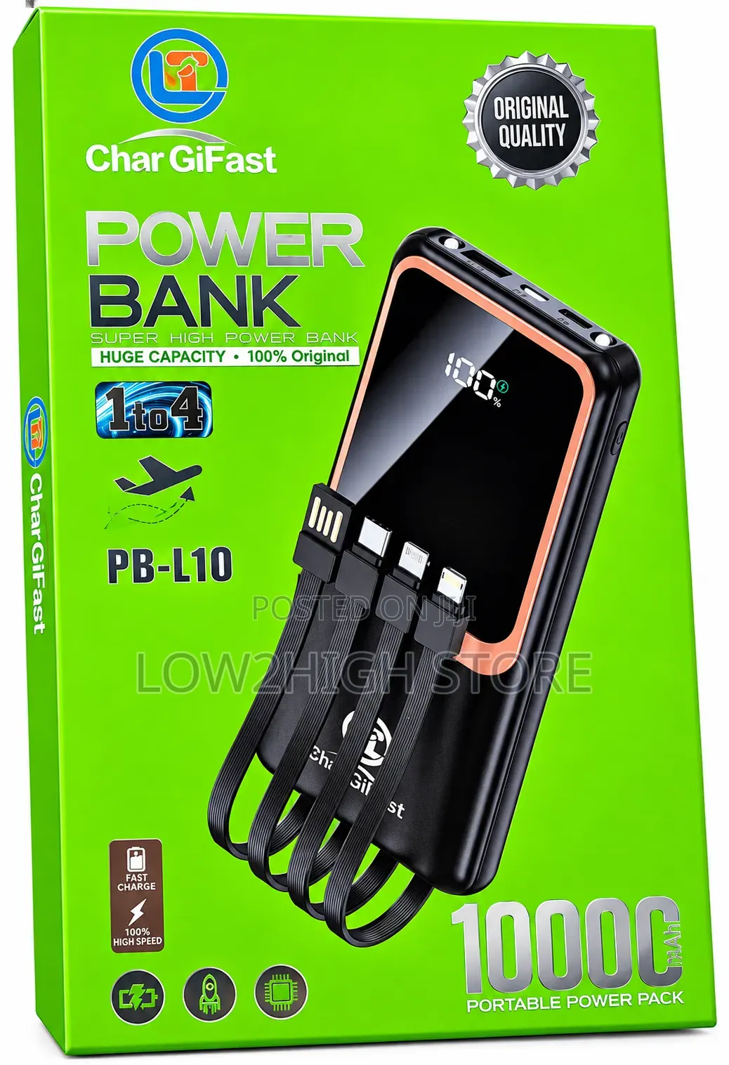 Char Gifast PB-L10 10,000mAh Power Bank