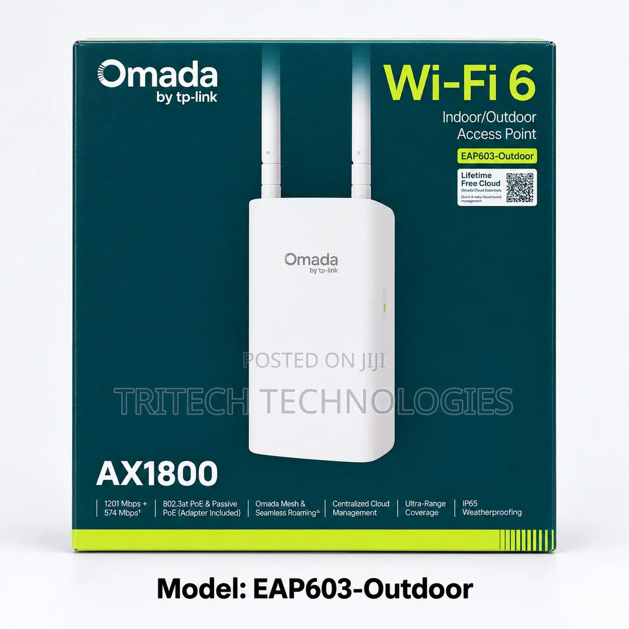 OMADA EAP603-Outdoor AX1800 Indoor/Outdoor Wi-Fi 6 Access Point