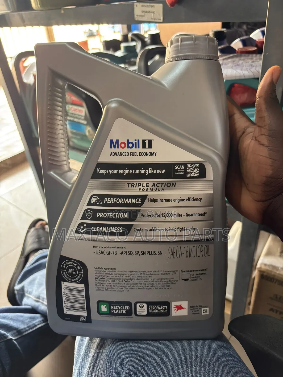 MOBIL1 0w-16 Advanced Full Synthetic Engine Oil