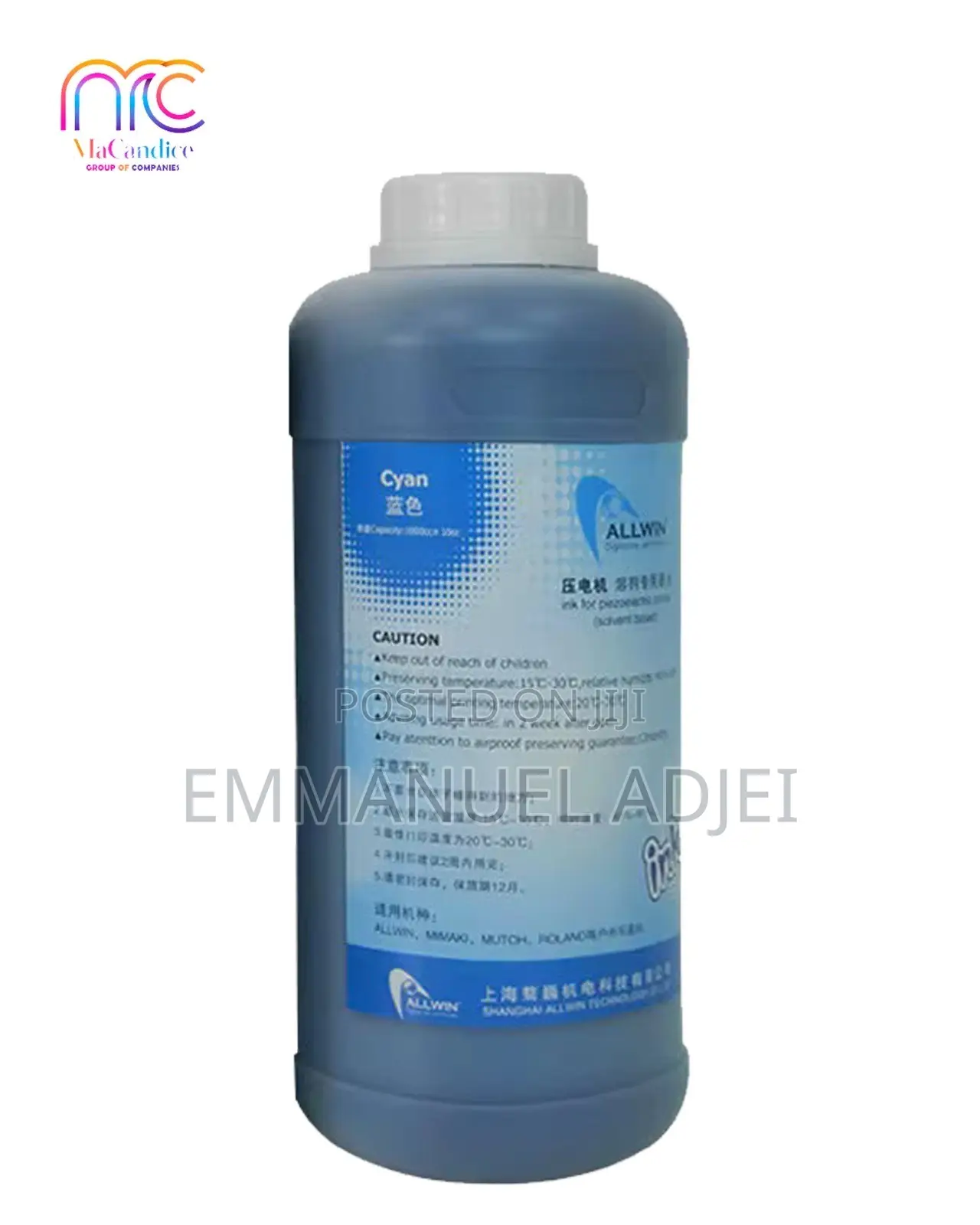Original Eco Solvent Ink Indoor Outdoor for Dx7, Dx5, Xp600(Cyan)