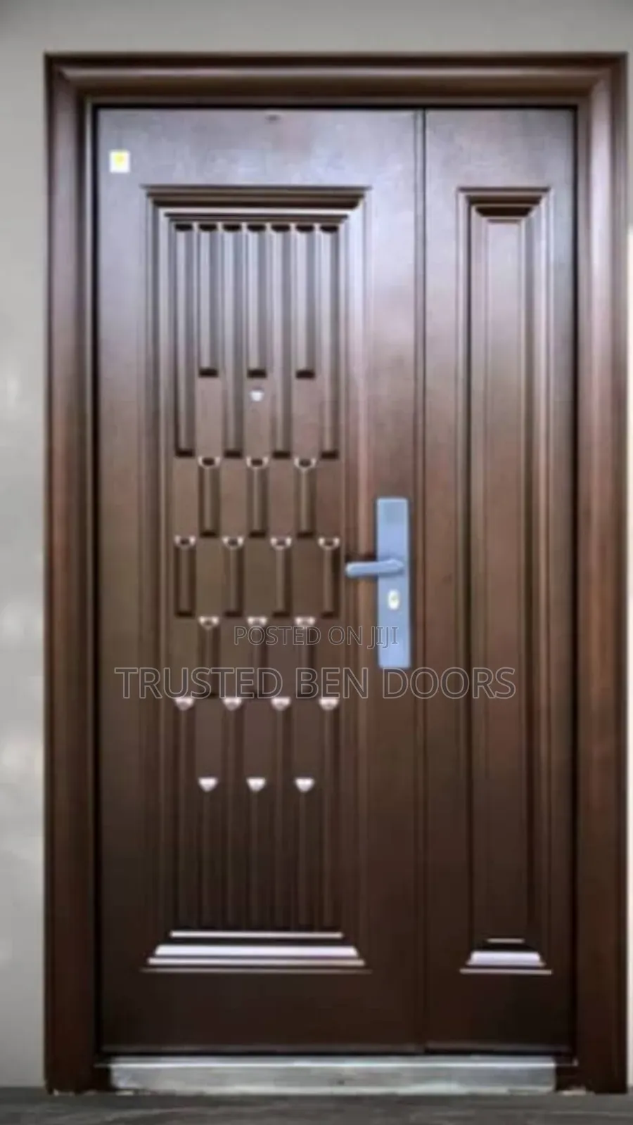 Brown Paladin Turkish Security Rough One and Half 4 Feet Door