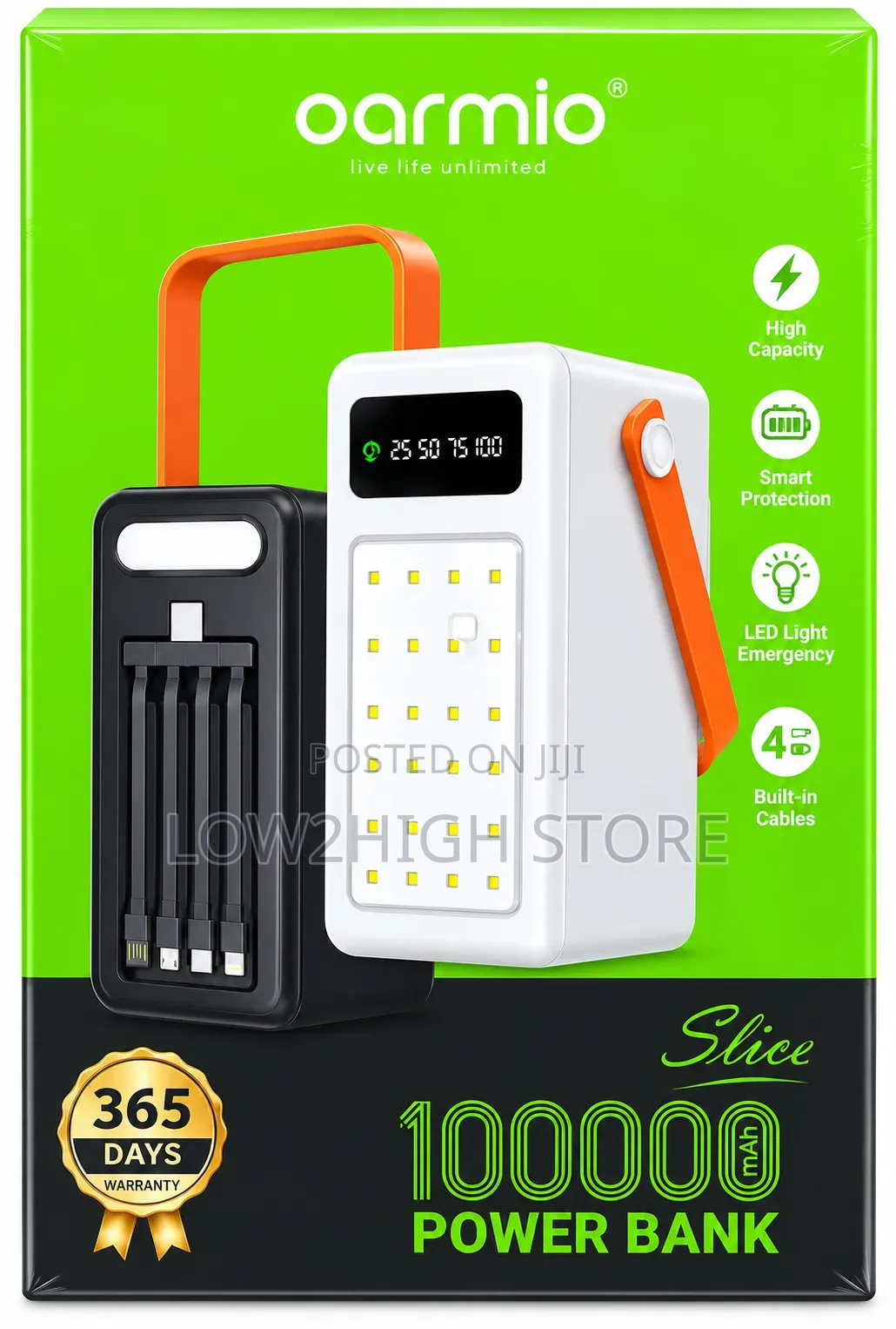 Oarmio Slice 100,000mAh Heavy-Duty Power Bank