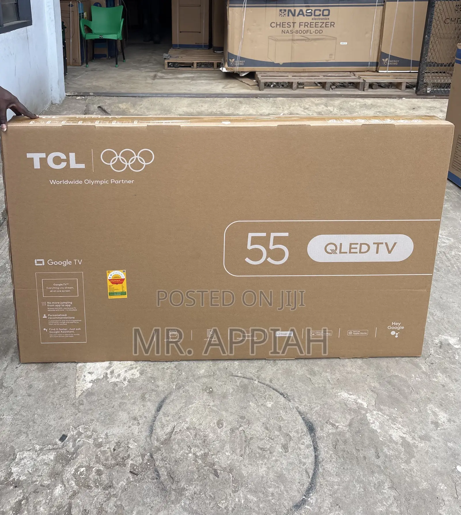 Super Quality TCL 55” Qled 4k Smart Screen TV(Black) Remote Control 
