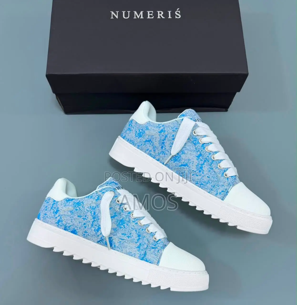 NUMERIS Blue White Sneakers