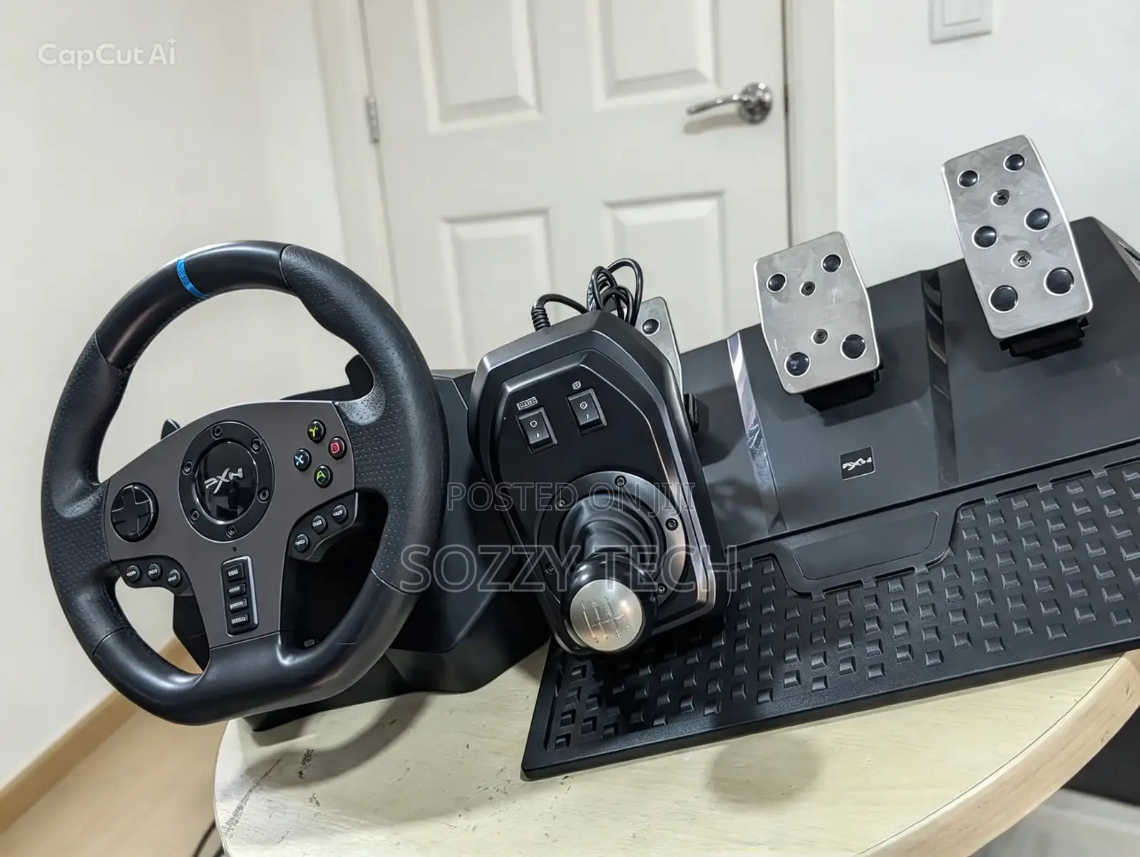 PXN V9 Gaming Steering Wheel With Pedals and Shifter PC,PS4,PS3,Xbox