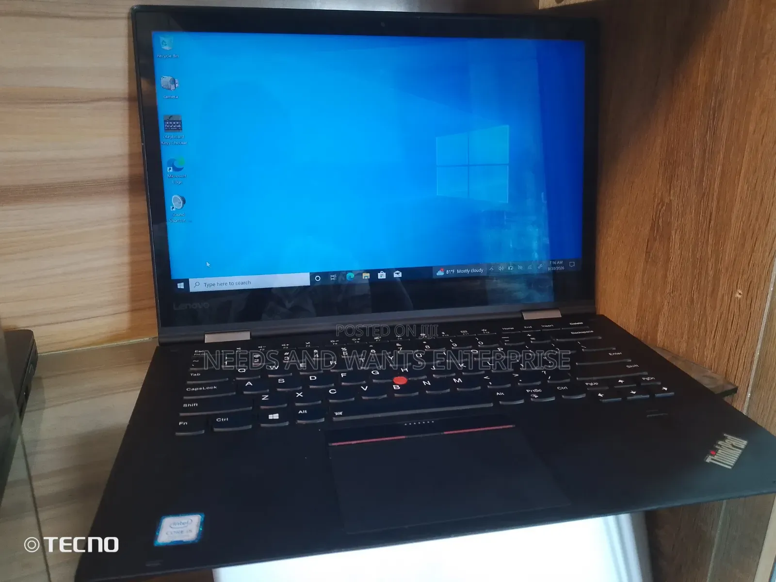 New Laptop Lenovo ThinkPad X1 Yoga 8GB Intel Core i5 SSD 256GB