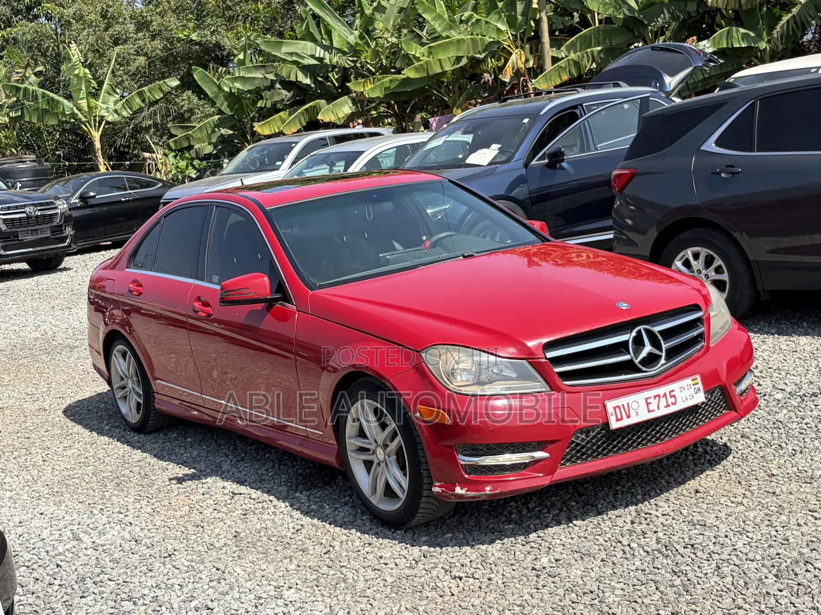 Mercedes-Benz C250 2014 Red
