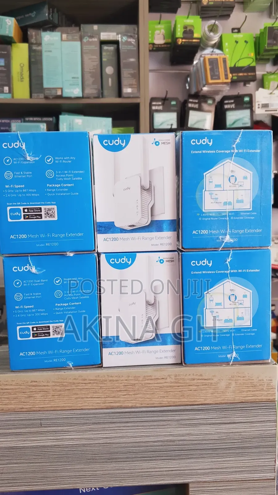 Cudy Whole AC1200 Mesh Wifi Range Extender/Re1200