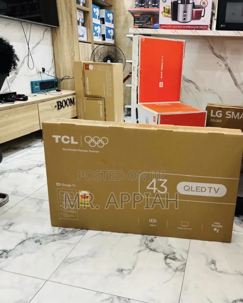 Extremely Affordable TCL 43” Qled 2k Smart TV(Black) 