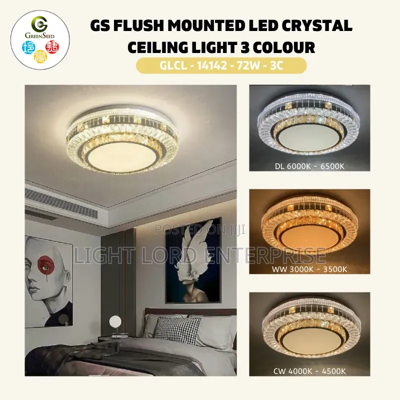 zDS- Sumalian 3color Ceiling Light With Remote Controls