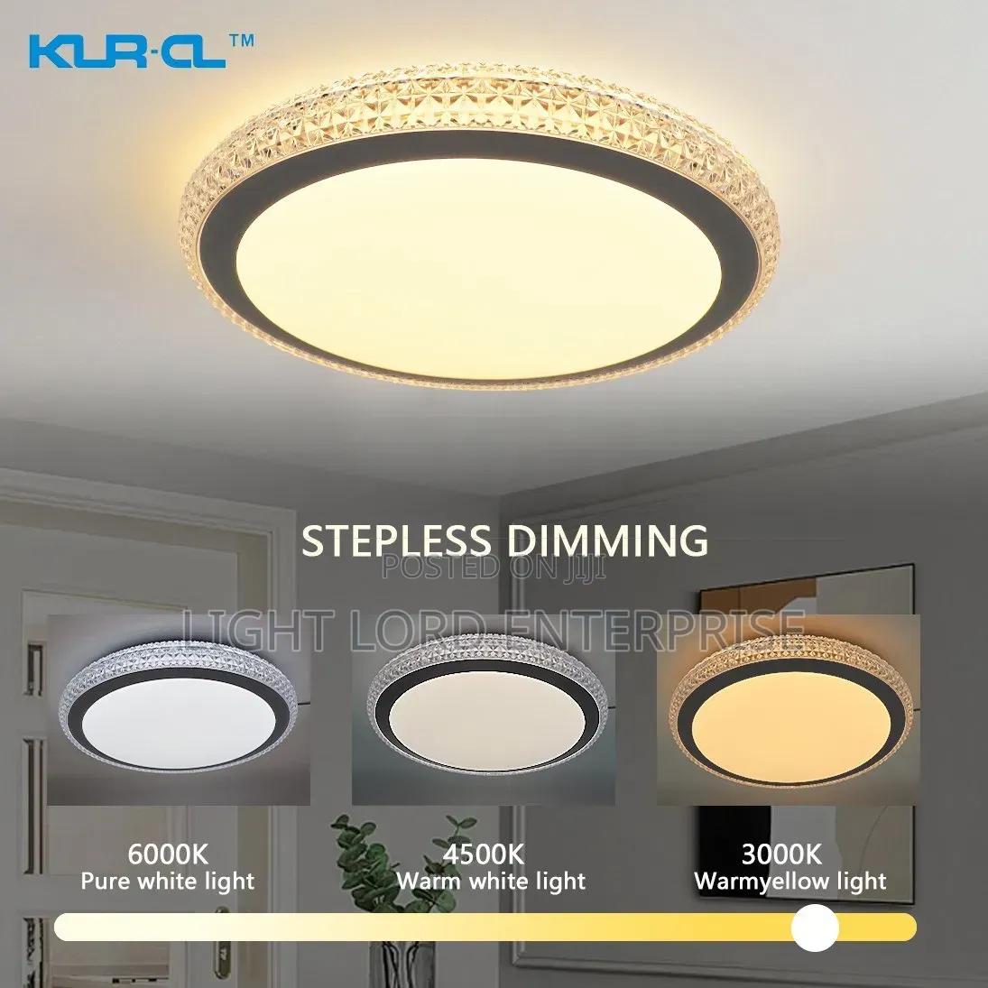 Speless Dimming Ceiling Light 3color