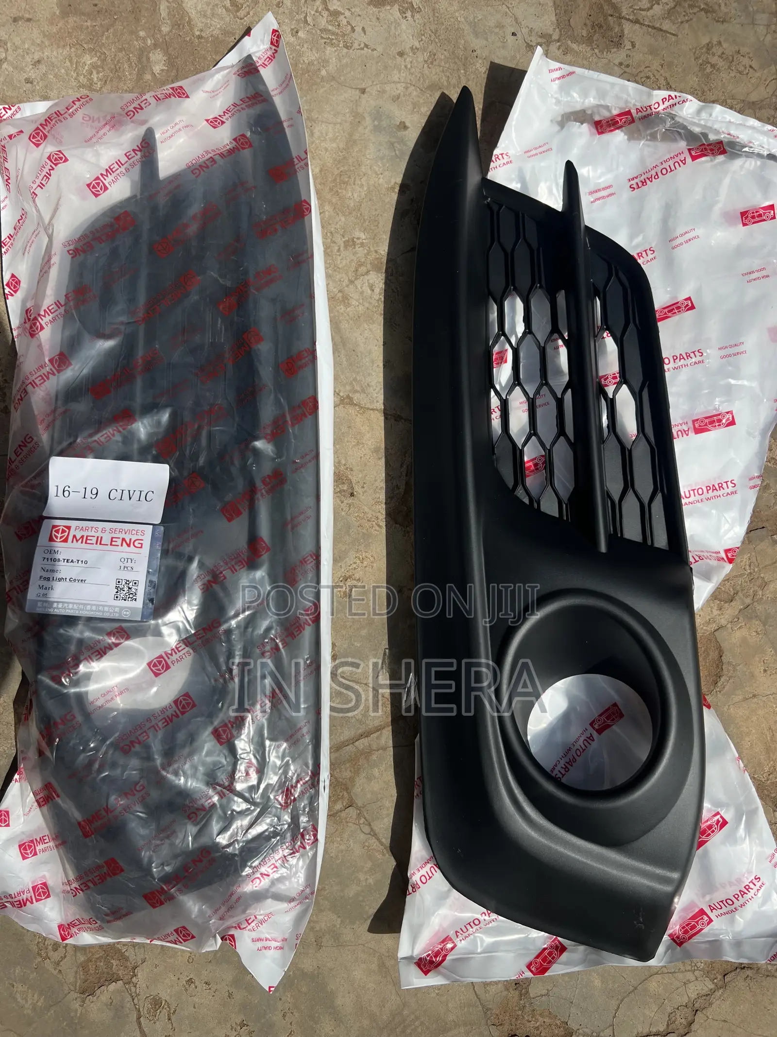 Honda Civic Bumper Fog Lights Cover 2016 2018 2019