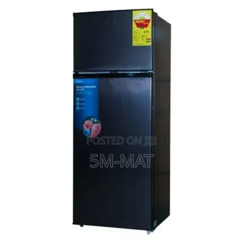 Midea 128ltr Double Door Top Mount Fridge – MDRT187FGG28