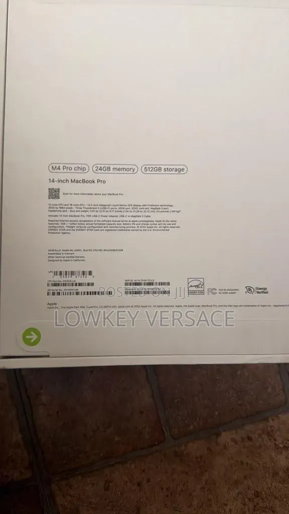 New Laptop Apple MacBook Pro 2023 M3 8GB Apple M3 SSD 1T
