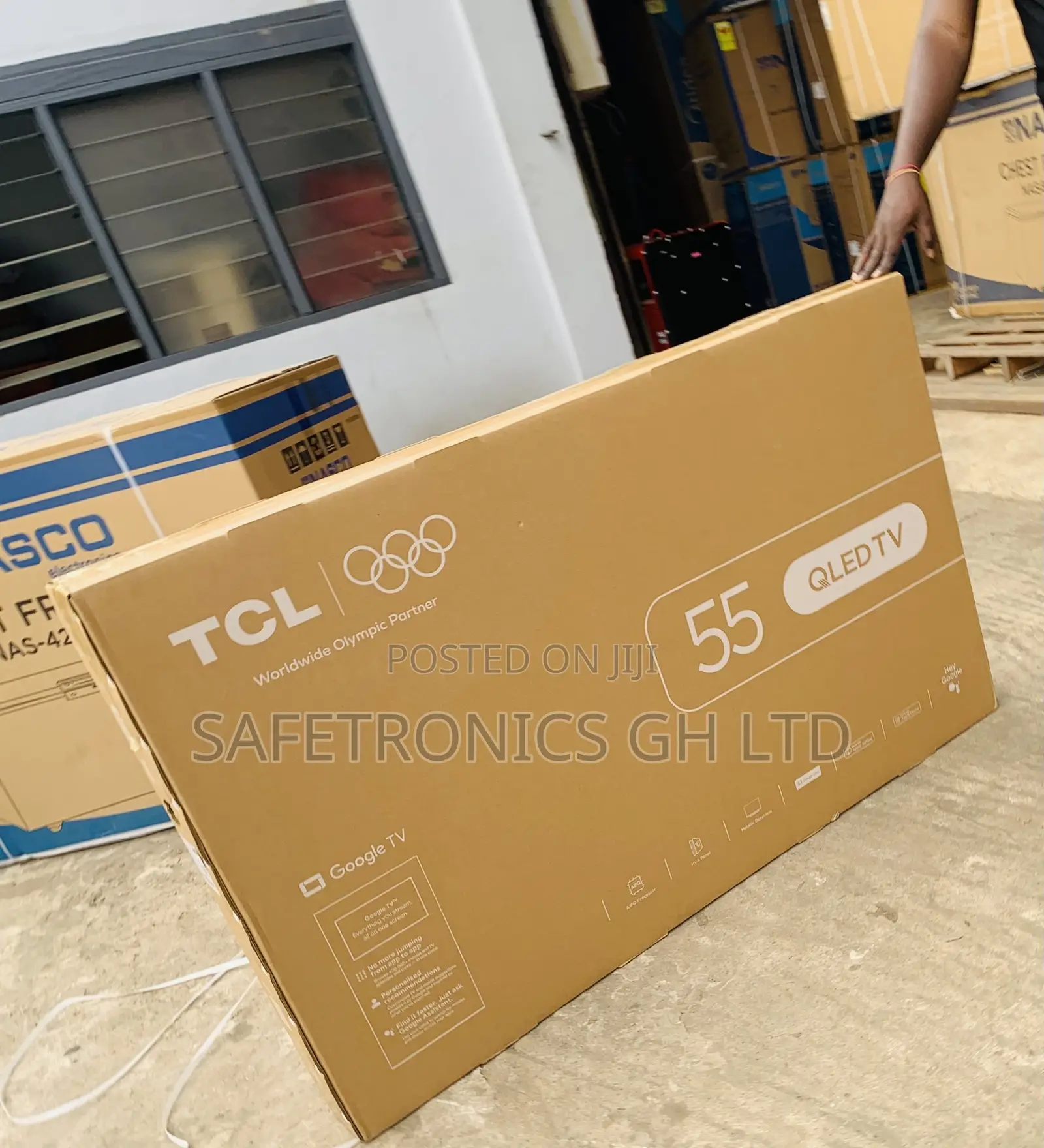 Fresh in Box Smart 4K Android 55 Inch TCL Qled TV