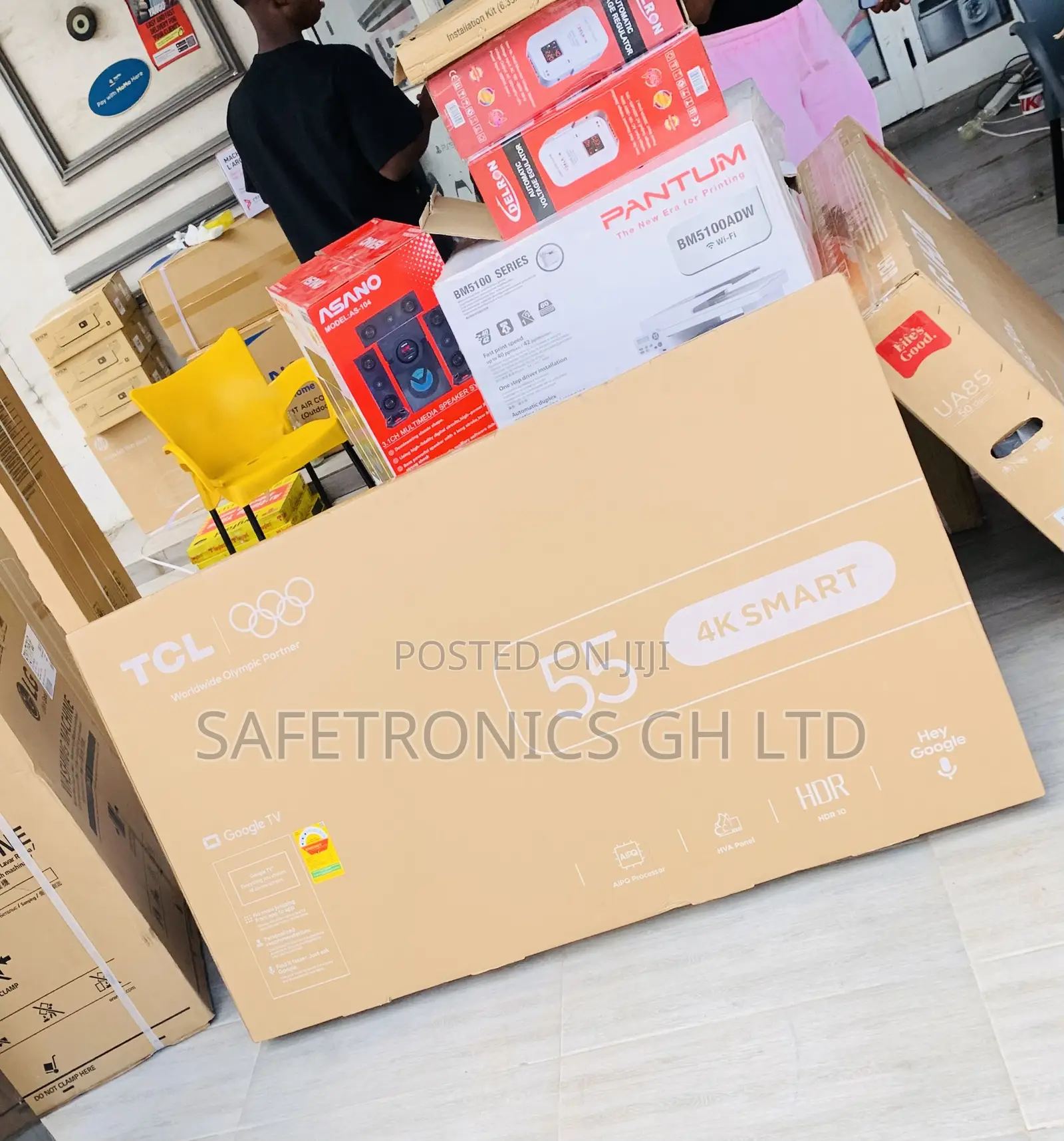 Try Massive ~ 55 Inch Smart Frameless TCL 4K TV