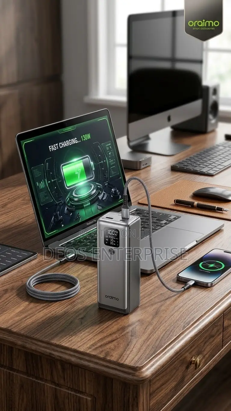 Oraimo 130W High-Speed Power Bank (For Charging Laptops Phones)