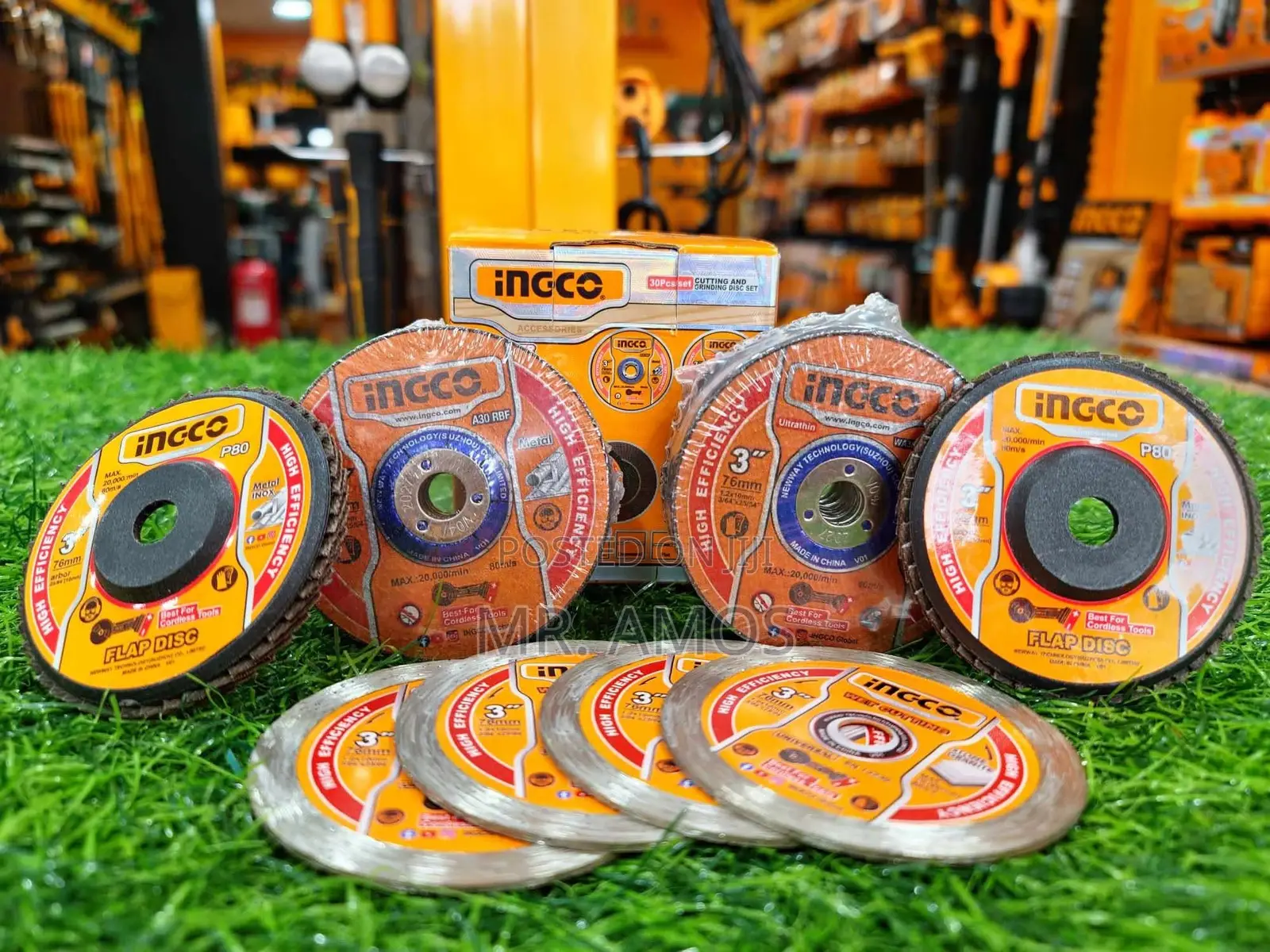 30 Pieces Cutting and Grinding Disc Set 3” - McD07630