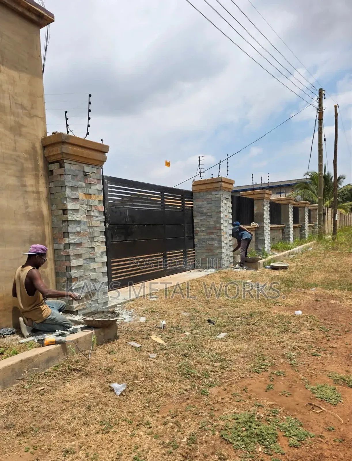 Stone Wall Cladding | Stone Laying | Fence Pillar Designs
