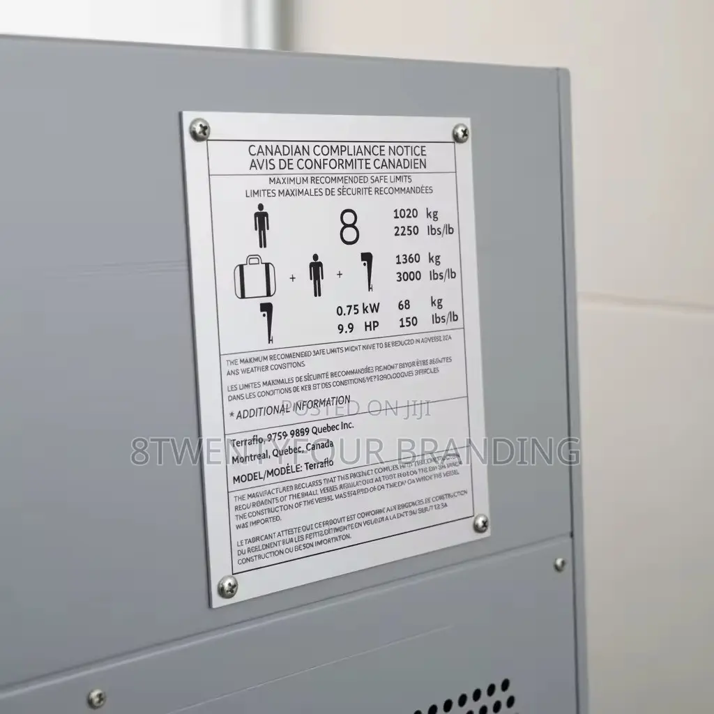 Metallic Tags/Labels for Machines