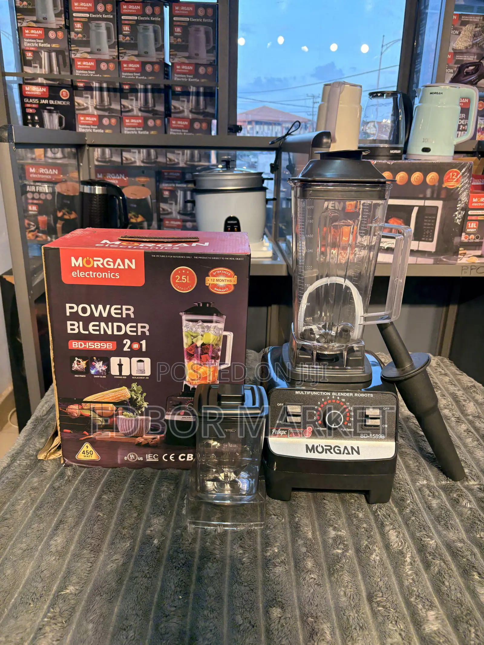 Morgan 2.5L 2-in-1 Power Blender BD-1589B