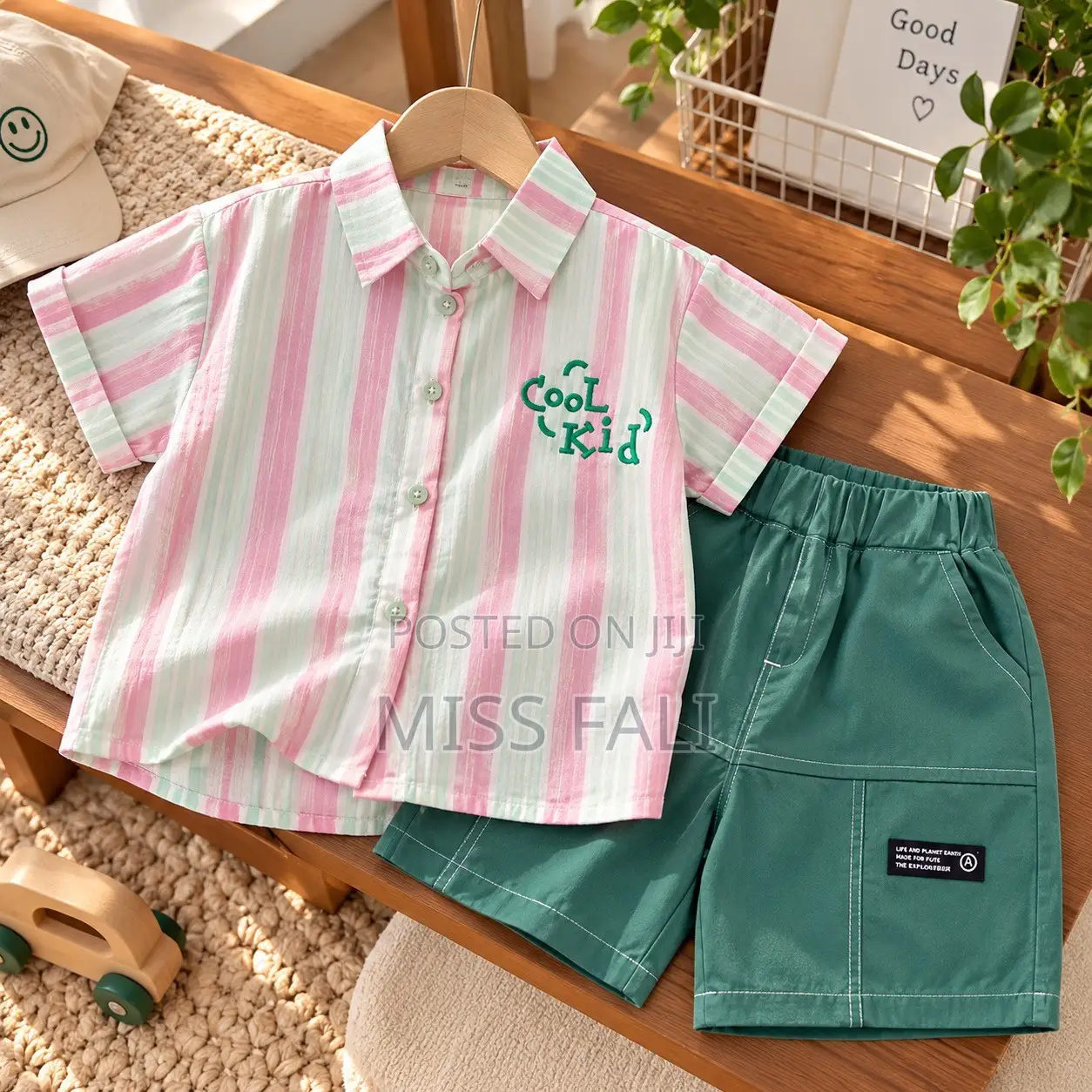 Cool Kid Stripe Set. 5-6Years