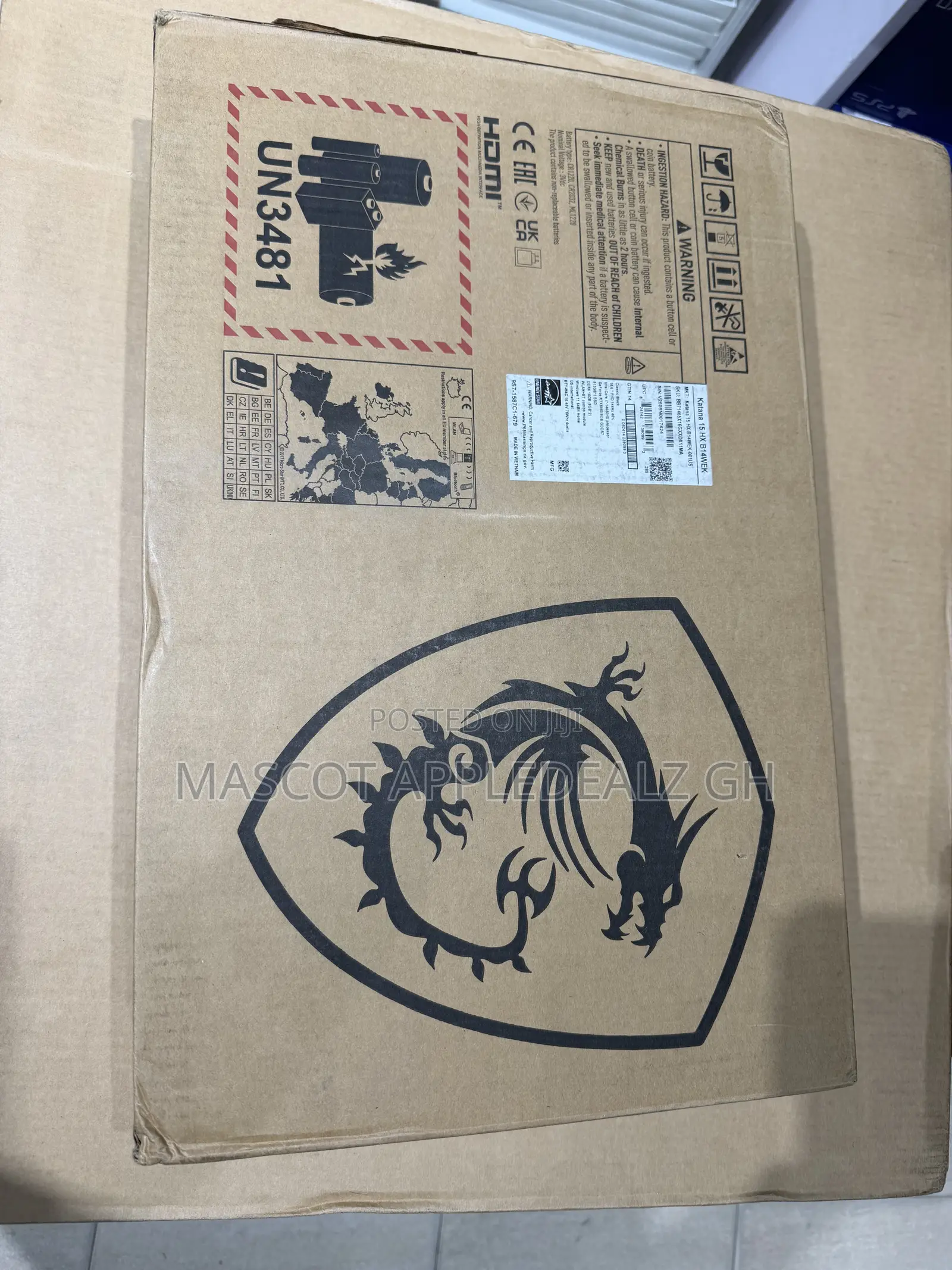 New Laptop MSI Katana 15 16GB Intel Core i7 SSD 512GB