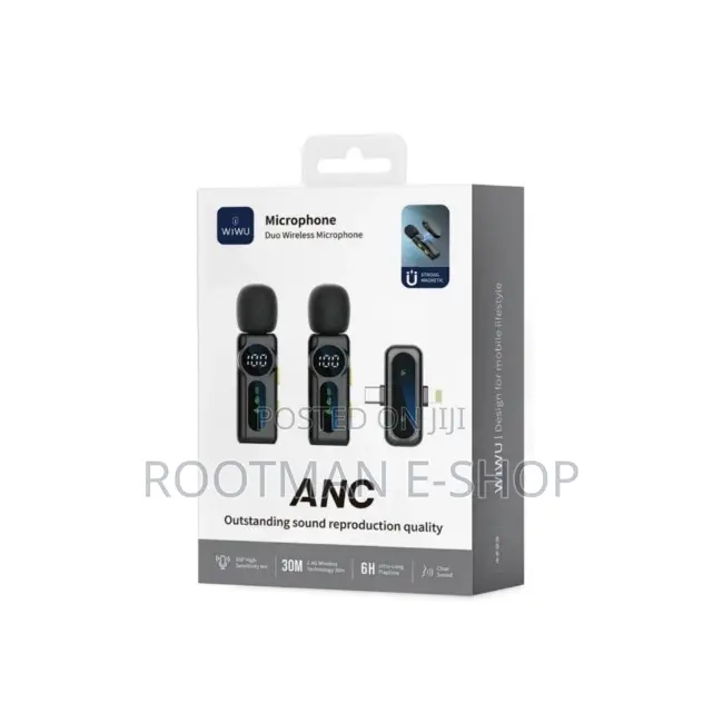 WiWU Wi-Wm007 ANC Duo Wireless Type-C Lightning Microphone