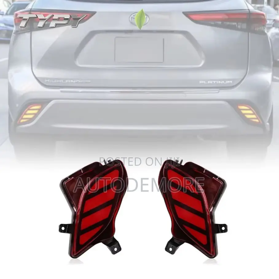 Toyota Highlander 2021 Rear Bumper Reflector Led