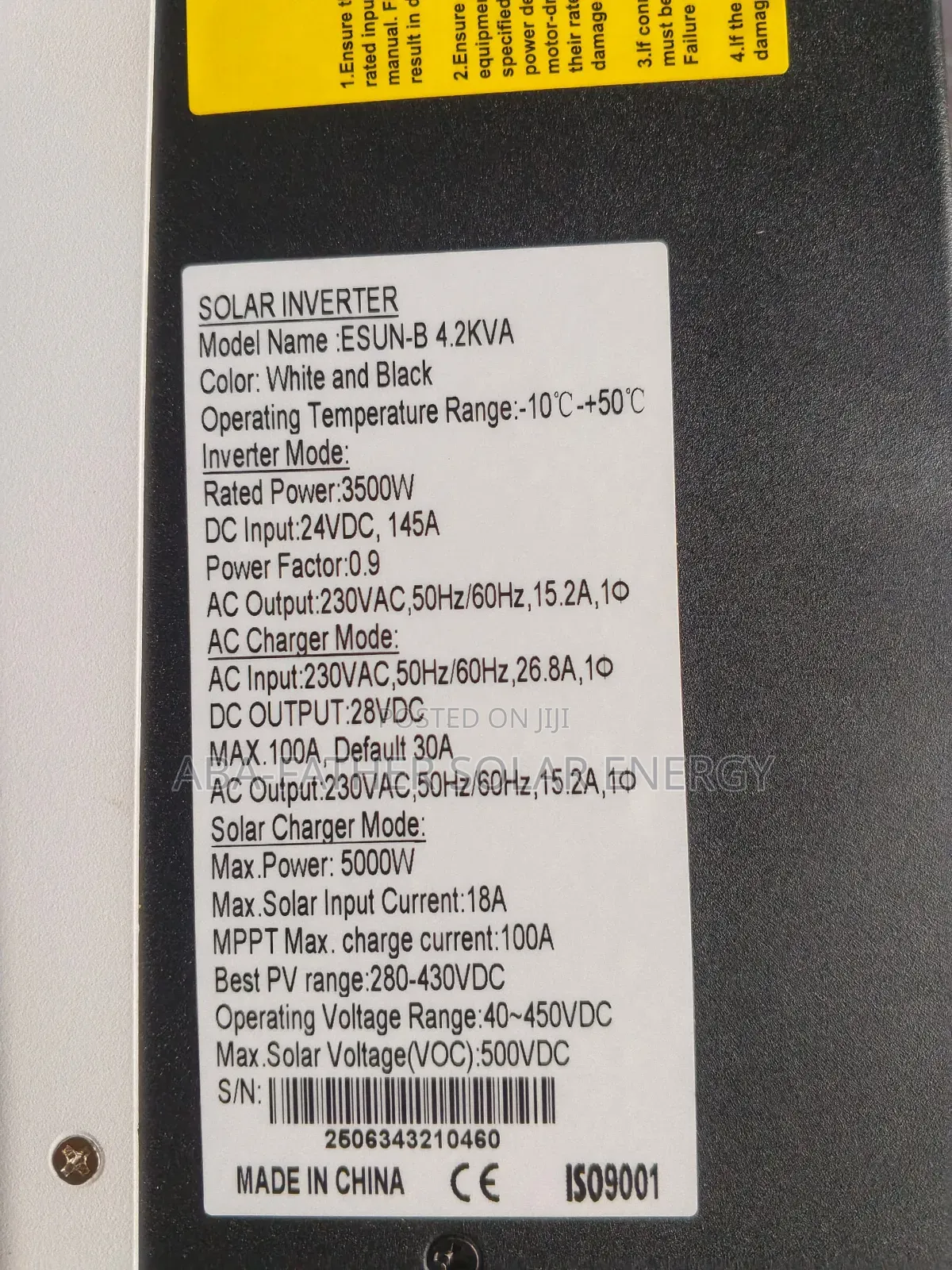 Hybrid Inverter 4.2kw 24v