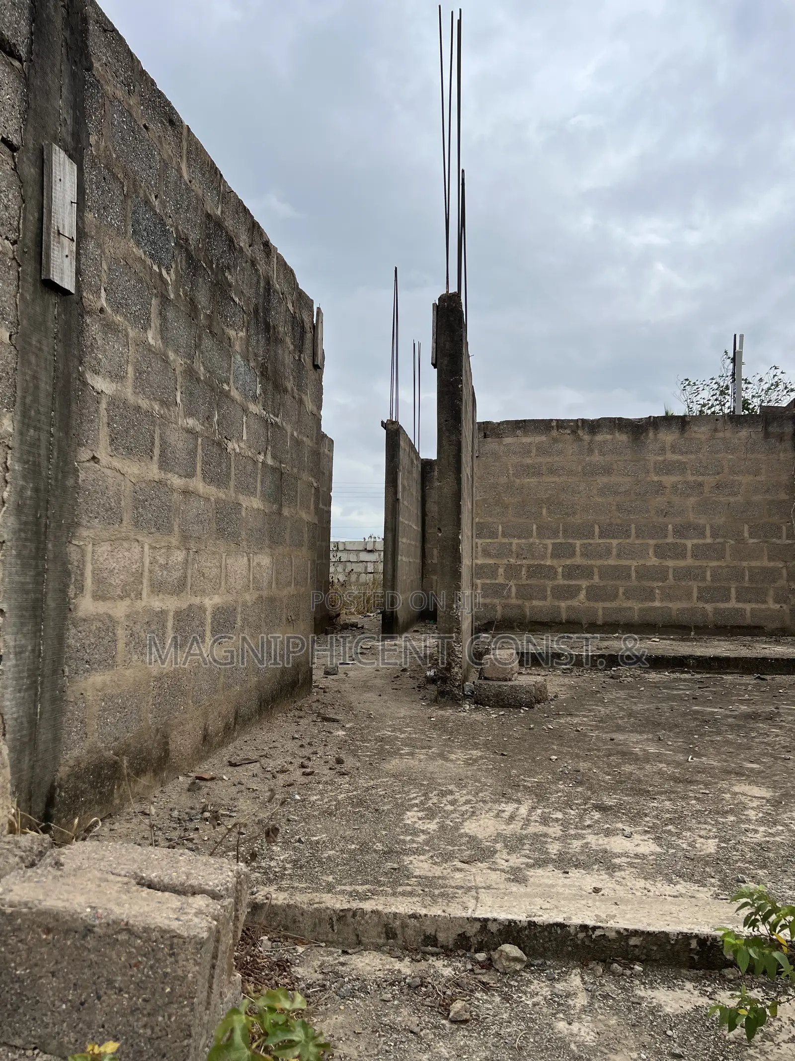 Half Plot With Uncompleted Storey Building for Sale at Lakeside Estate