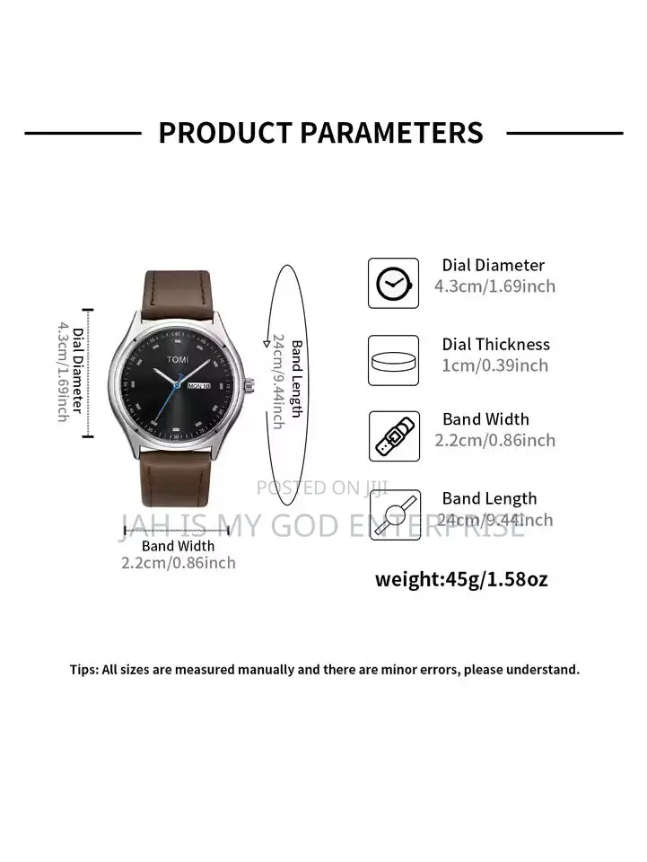 Tomi T030 Minimalist Men's Business Casual Quartz Watch