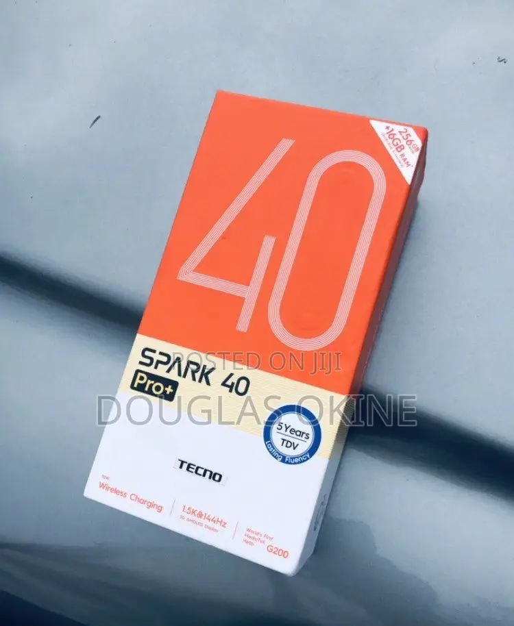 New Tecno Spark 40 Pro+ 256 GB Black