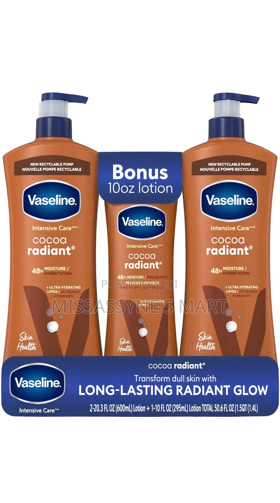 Vaseline Cocoa Radiant Pack of 3