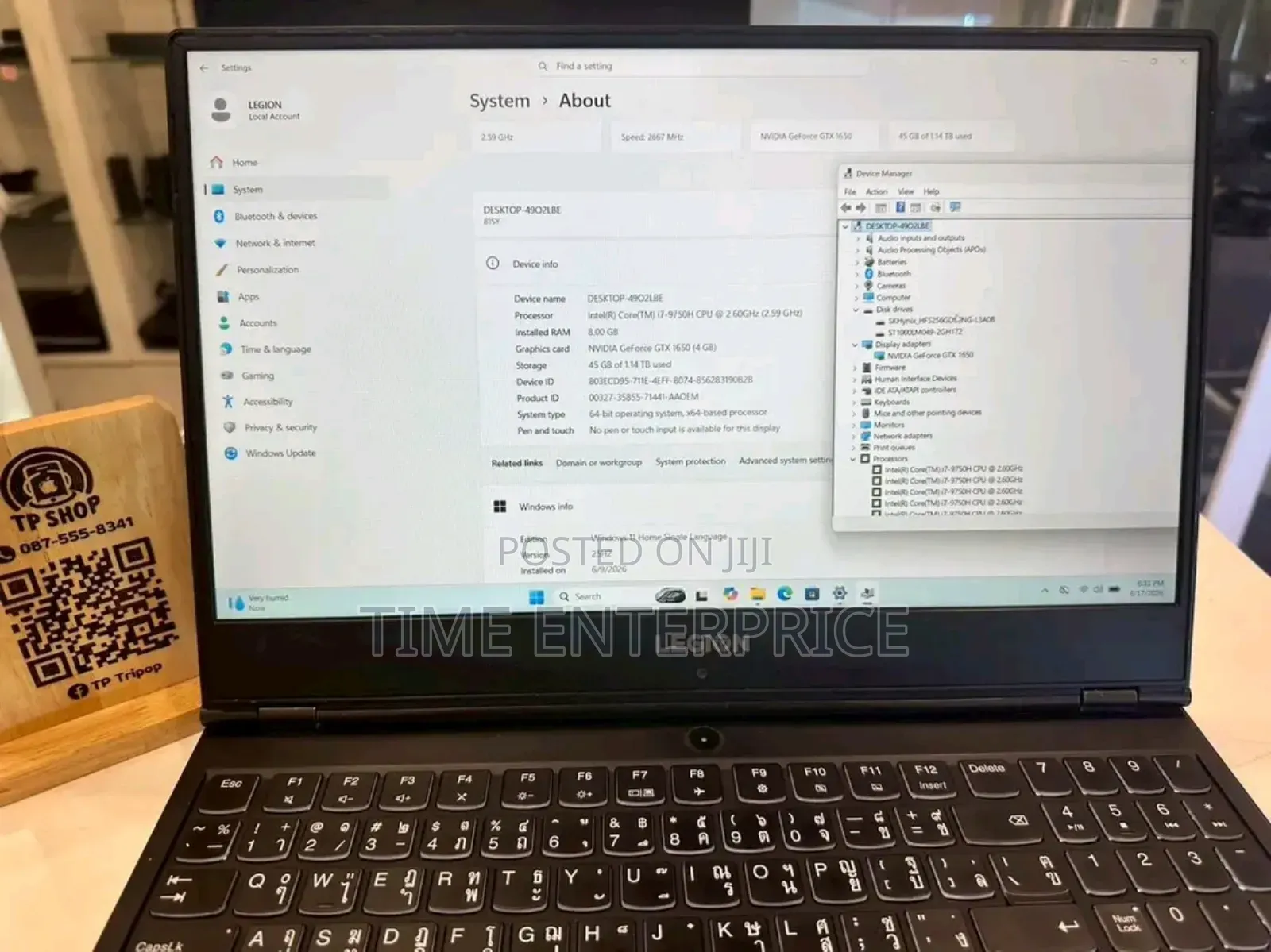 New Laptop Lenovo A10 8GB Intel Core i7 SSD 1.5T